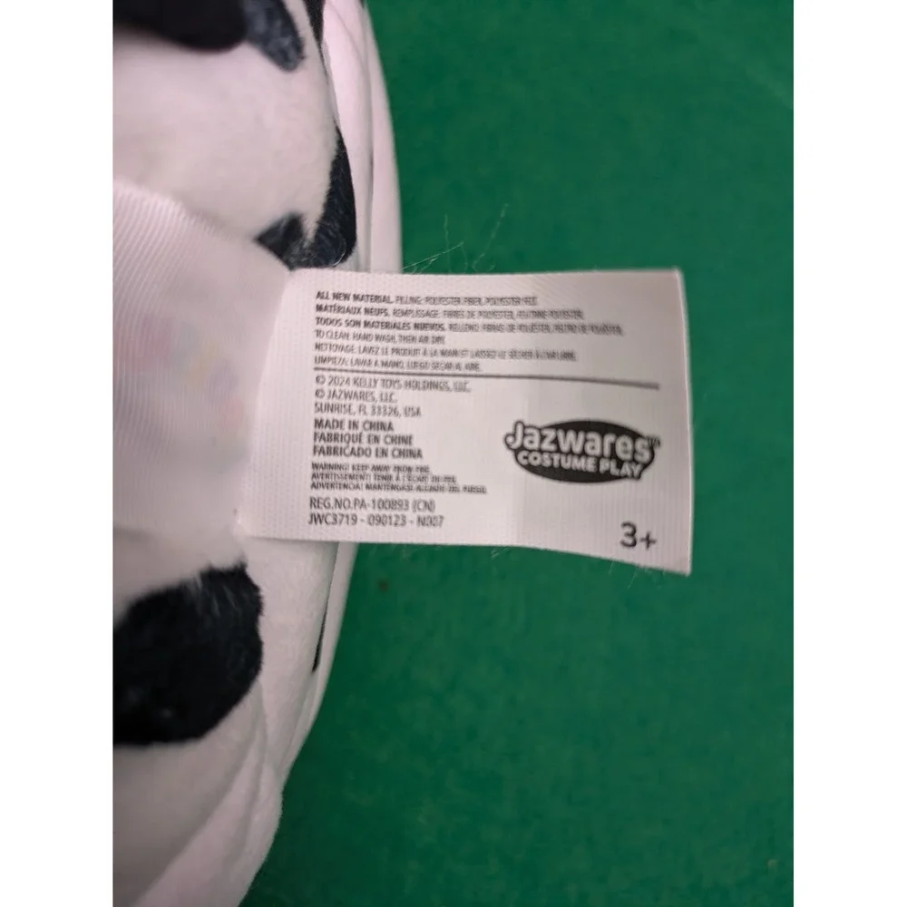 Squishmallows Dustin The Dalmatian Dog Heart Eyes Valentines Kellytoy Plush 8 in